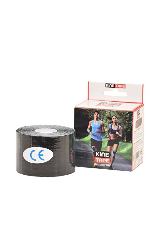 Siyah Kinesio Ağrı Bandı 5 Metre X 5 Cm Sporcu Bandı