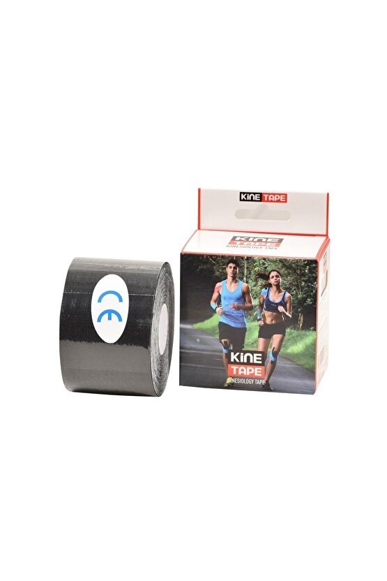 Siyah Kinesio Ağrı Bandı 5 Metre X 5 Cm Sporcu Bandı