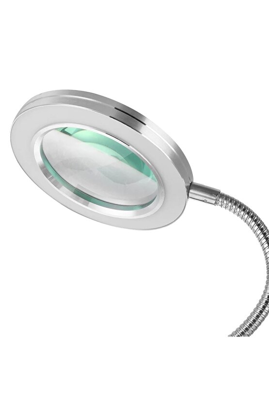 8x Büyütmeli Mandallı, Usb Girişli Masa Lambalı, Okuma Ve Güzellik Salon İçin Büyüteç 2088a