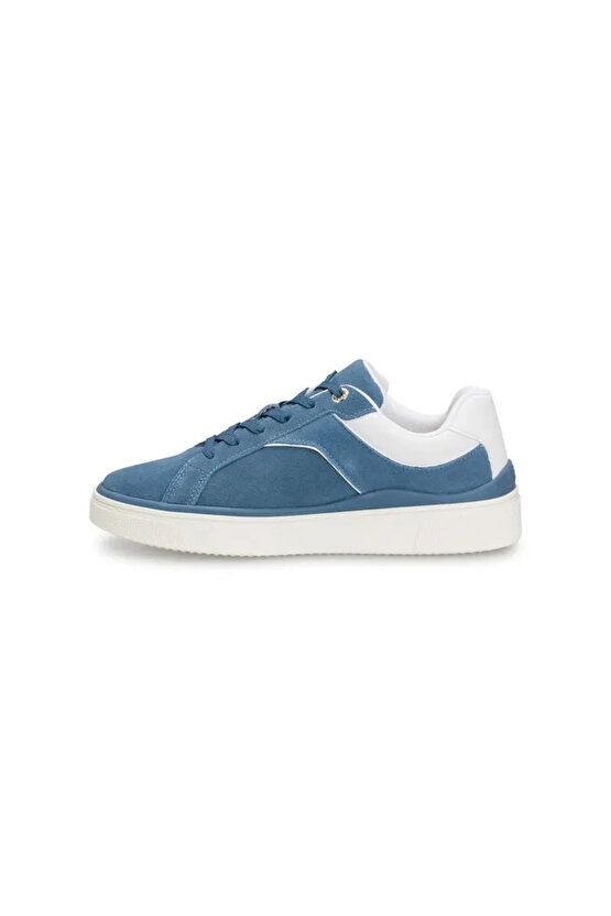 Mavi Süet Kadın Sneaker