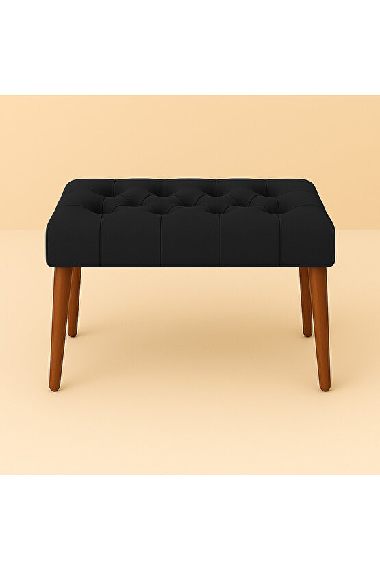 Karmen Bench Puf - Siyah