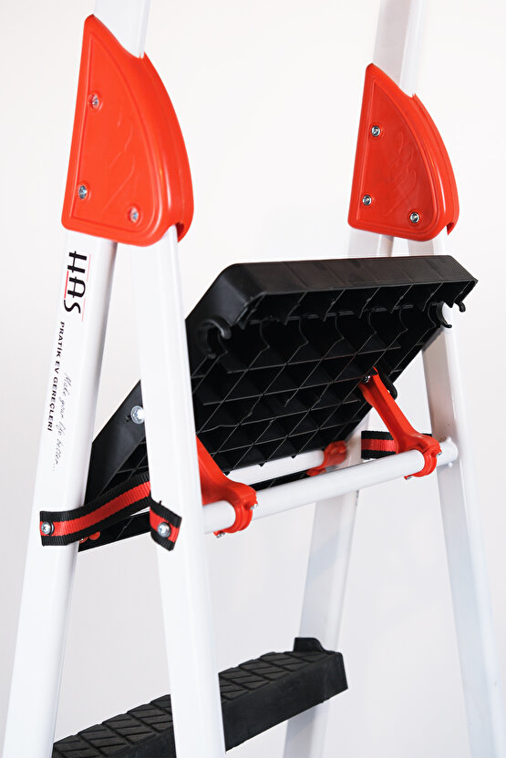 Merdiven 4+1 Geniş Basamaklı Merdiven Kolay Taşınır Merdiven Ergonomik Tasarım Extra