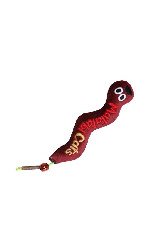 Wormy Sesli Ve Doğal Matatabili Peluş Kedi Oyuncağı 17 Cm (kedi Otunanesi Içermez)