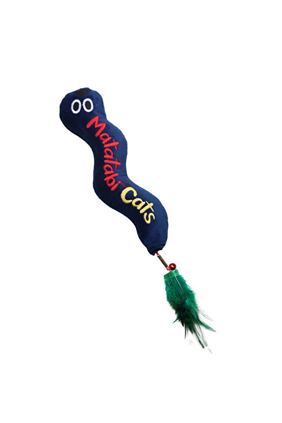 Big Wormy Sesli Peluş Kumaş Kedi Oyuncağı Matatabi İçerikli (Kedi Nanesi-Otu İçermez)