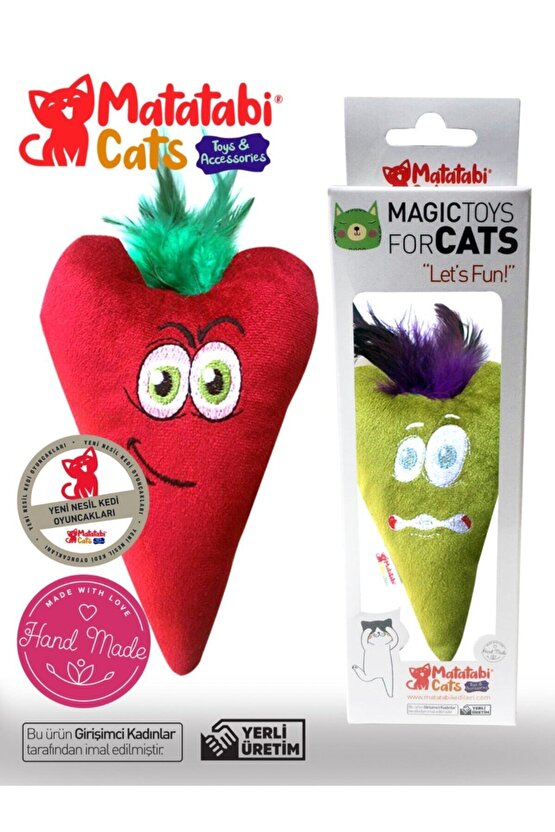 Love Matatabi Içerikli Sesli Tüylü Kumaş Kedi Oyuncağı 15 Cm(kedi Nanesiotu Içermez)