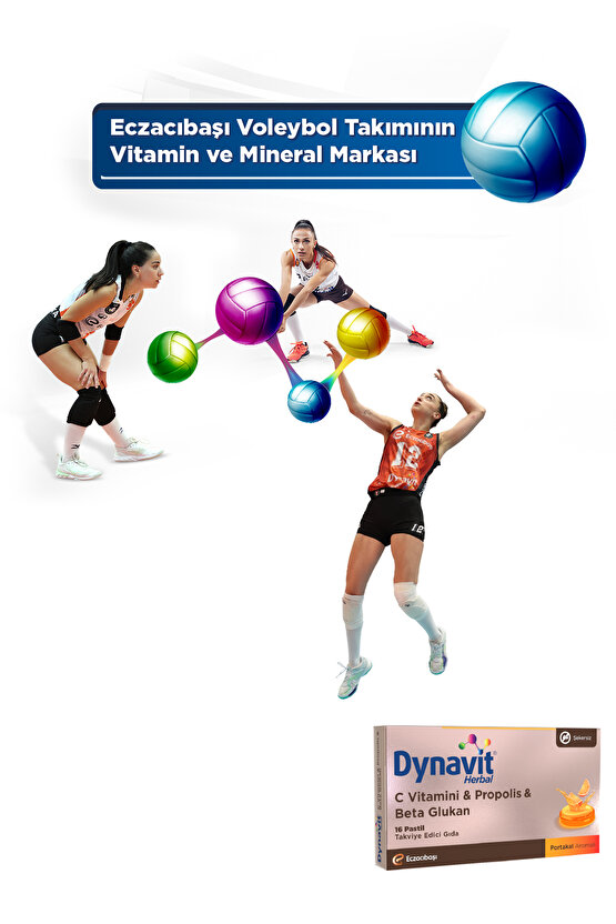 Herbal C Vitamini, Propolis & Beta Glukan 16 Pastil - Bağışıklık - C Vit, Propolis, Beta Glukan