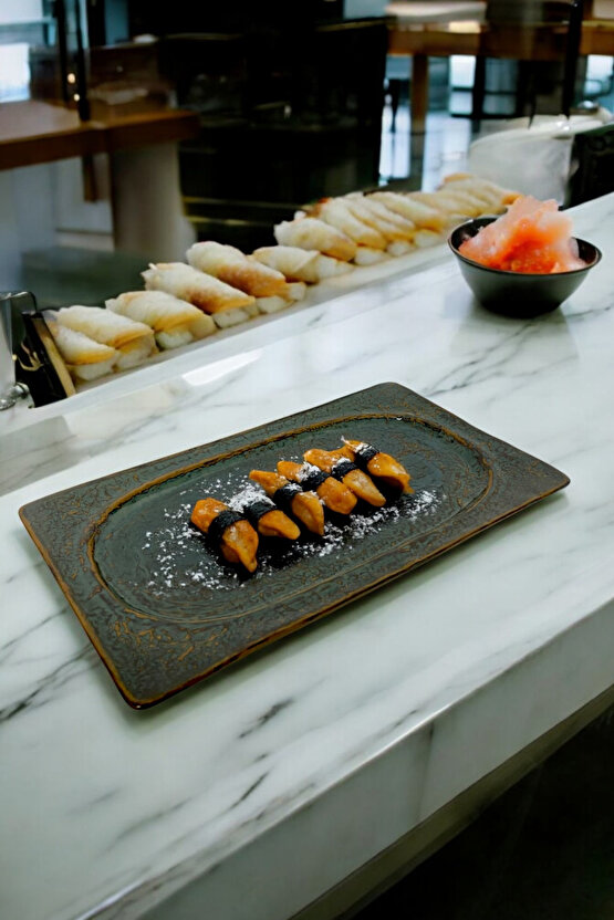 Livelli 34 x 17 cm Porselen Kayık Sunum Tabağı  Tepsi