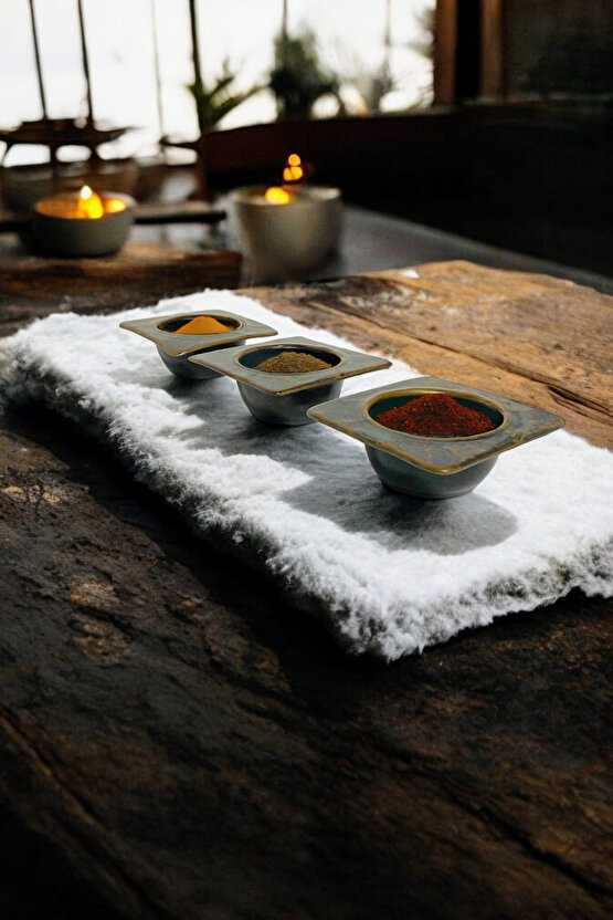 Livelli Porselen Çerezlik Reçellik Sosluk Kase 9cm 3 Adet