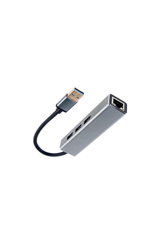 DH312A Usb 3.0 To USB3.0-3+RJ45 Çoklayıcı