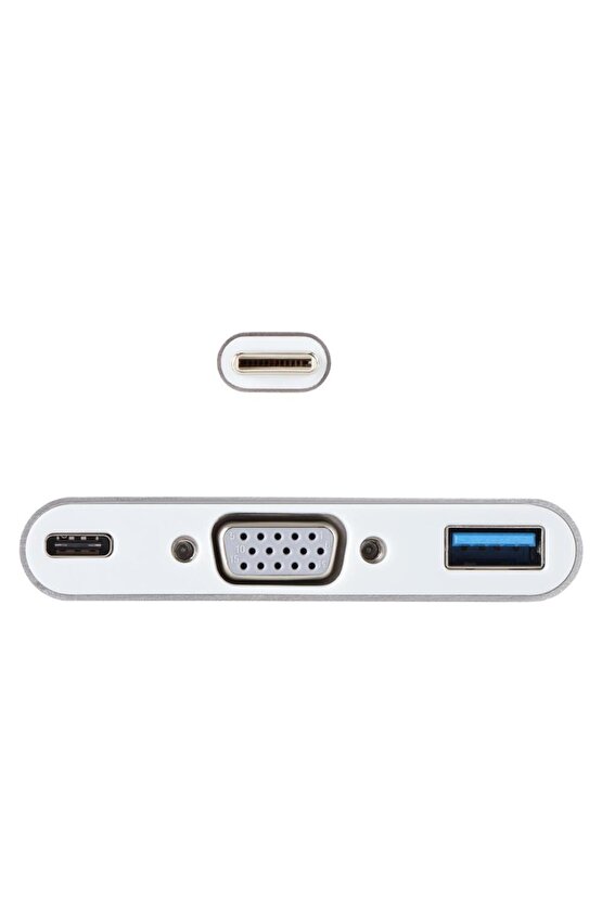Cu426m Type-c-m To Vga-f Usb 3.0-f Type-c-f Çevirici