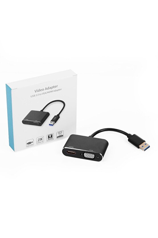 DK-AC-UGA35 VGA-HDMI USB 3.0 GÖRÜNTÜ ADAPTÖRÜ