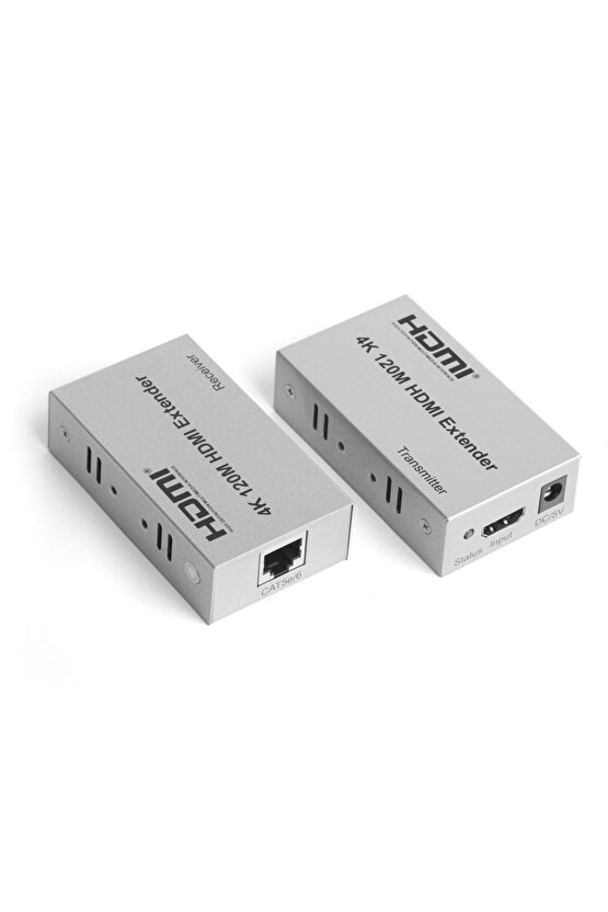 E124k 120 Metre Cat5e6 4k Hdmi Extender Sinyal Uzatıcı