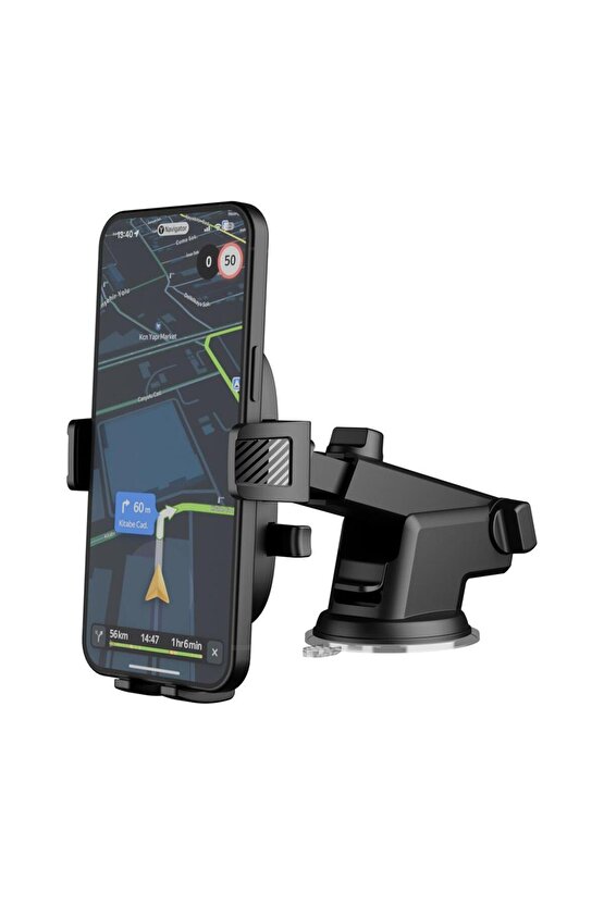 Addison ADS-144 Universal Ayarlanabilir Siyah Araç Telefon Tutucu