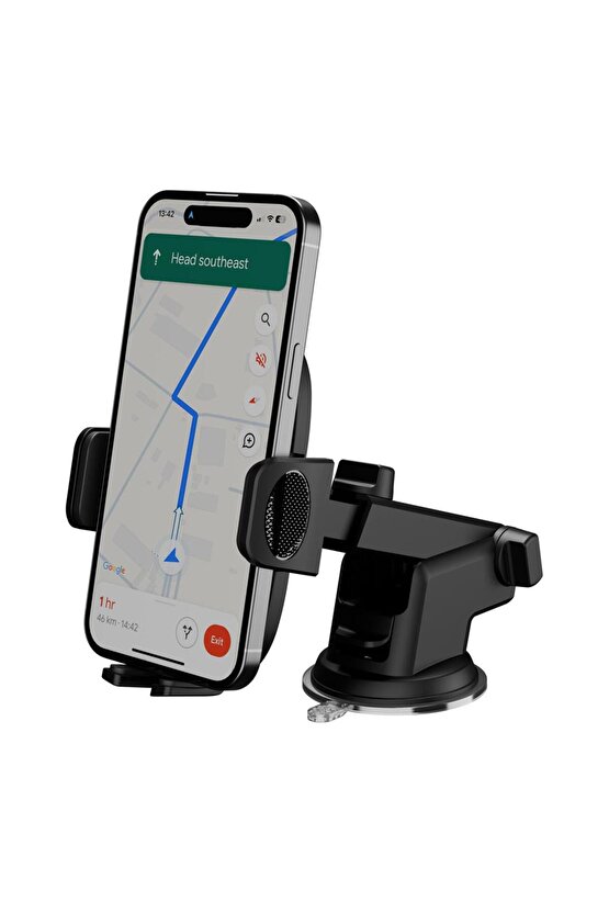 Addison ADS-136 Universal Ayarlanabilir Siyah Araç Telefon Tutucu