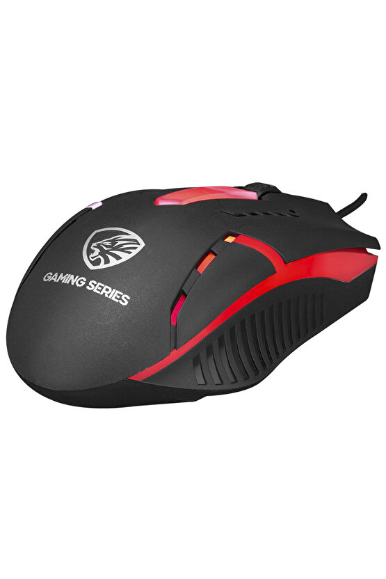 Hyk-46 Gamy Usb Q Klavye-mouse Kırmızı-