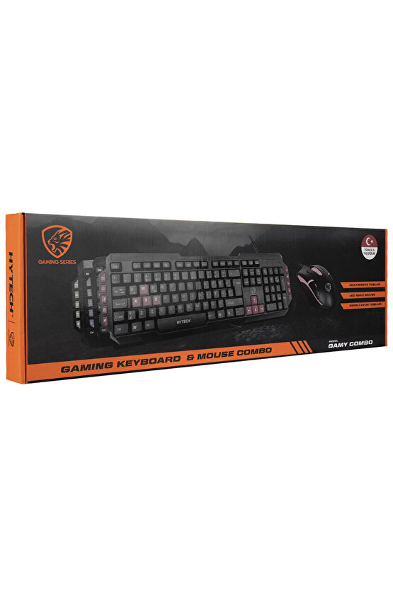 Hyk-46 Gamy Usb Q Klavye-mouse Kırmızı-