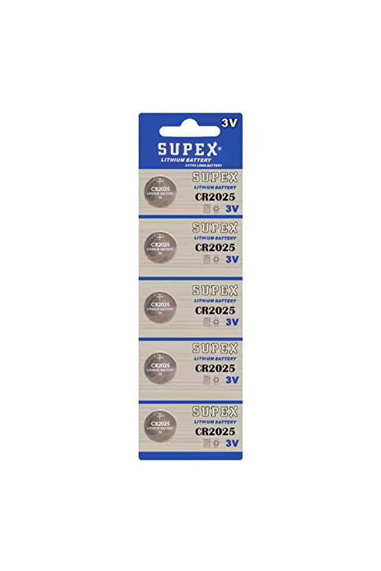 Cr2025 3V Lityum 5Li Blister Pil