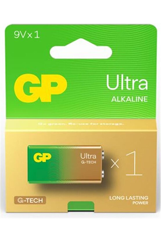 G-Tech 9V Ultra Alkalin Pil Tekli Paket GP1604AU