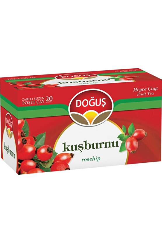 Bitki Çayı Kuşburnu Bardak Poşet Çay 20li