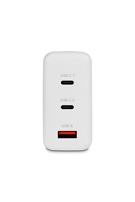SmartCharger Trio GAN 120W PD Seyahat Hızlı Şarj Aleti 2 USB-C+USB-A