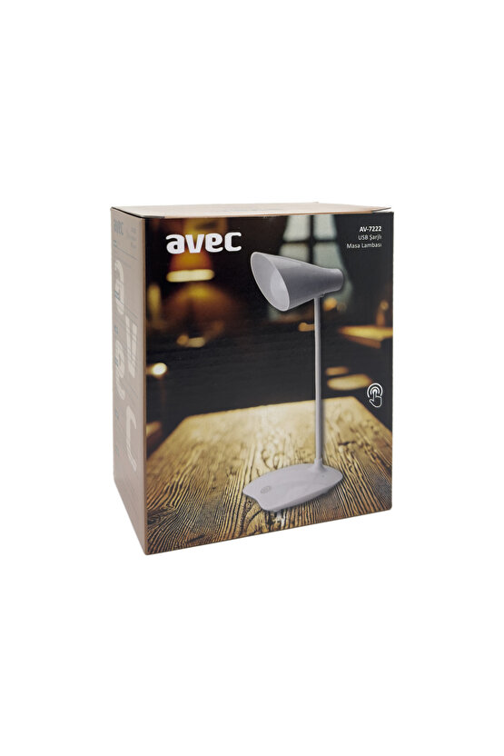 AV-7222 USB ŞARJLI MASA LAMBASI