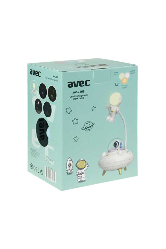 AV-7208 USB ŞARJLI MASA LAMBASI