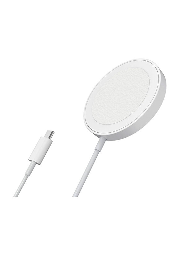 BXMG15 15W Manyetik Magsafe iPhone 12131415 Serisi ve Airpods ile Uyumlu Kablosuz Şarj Cihazı