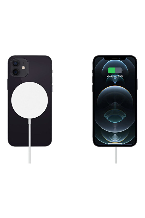BXMG15 15W Manyetik Magsafe iPhone 12131415 Serisi ve Airpods ile Uyumlu Kablosuz Şarj Cihazı