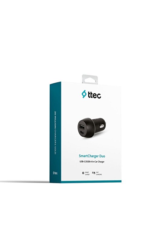 Smartcharger Dua 3.1a Araç Şarj Aleti Çift Usb Siyah