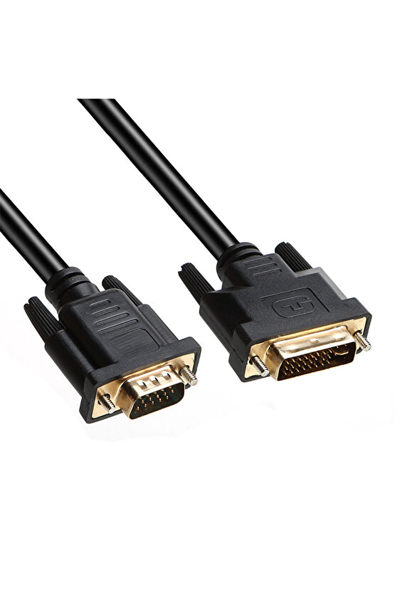 2m DVI – VGA %100 Bakır Çift Yönlü Görüntü Kablosu