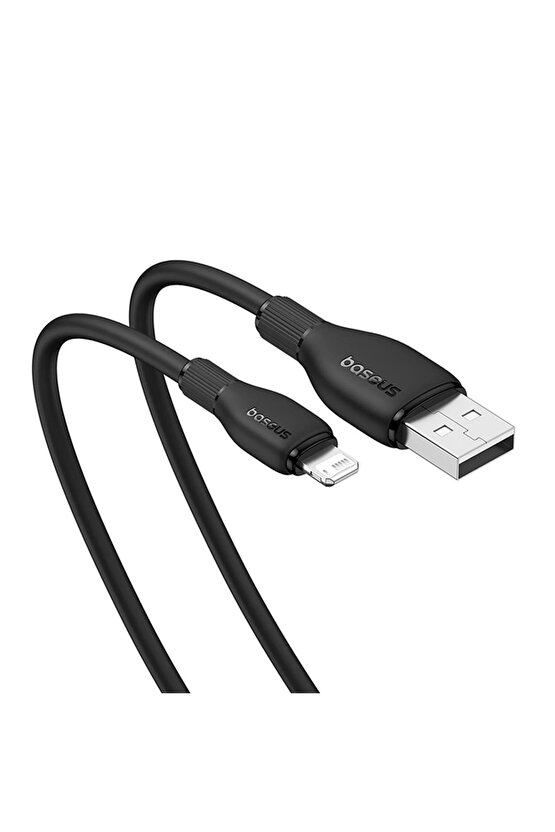 Pudding Hızlı Şarj Özellikli USB to Lightning 2.4 A. Kablo 1.2m Siyah