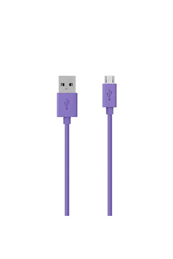 Micro Usb Data & Hızlı Şarj Kablo 2M Mor