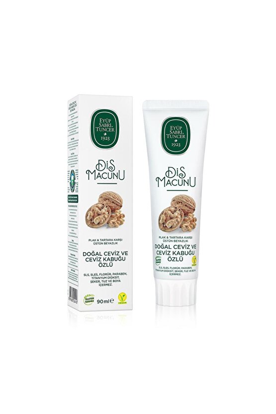 Doğal Diş Macunu 90 ml Ceviz Özlü