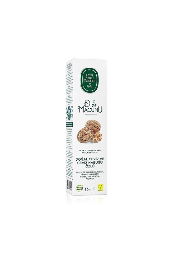 Doğal Diş Macunu 90 ml Ceviz Özlü