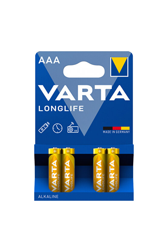 Longlife Extra Alkalin İnce Pil - AAA - 4lü