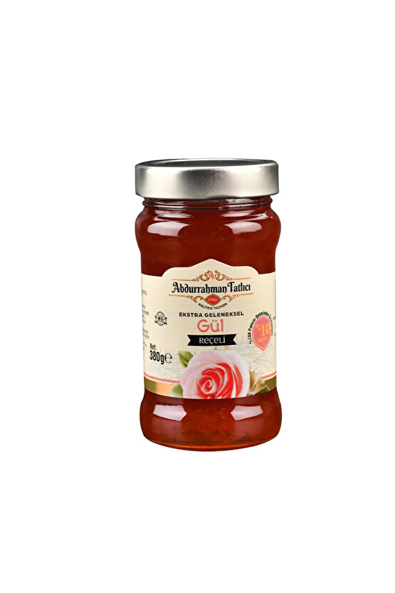 Gül Reçeli Cam Kavanoz 380 Gr,Gül