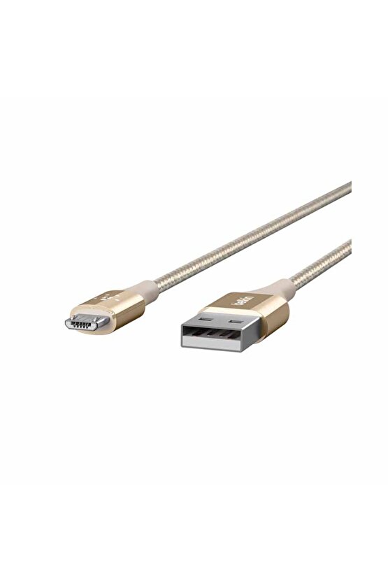 Premium Kevlar Micro Usb 2.4A Kablo 1.2M,Rose Gold