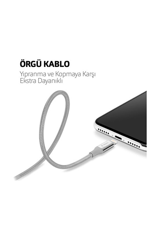 Tec Alumicable Iphone Şarj Kablosu 2DK16A,Altın