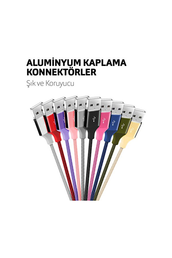 Tec Alumicable Iphone Şarj Kablosu 2DK16A,Altın