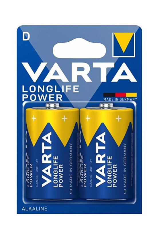 Longlife Power Büyük Boy Pil 2Li