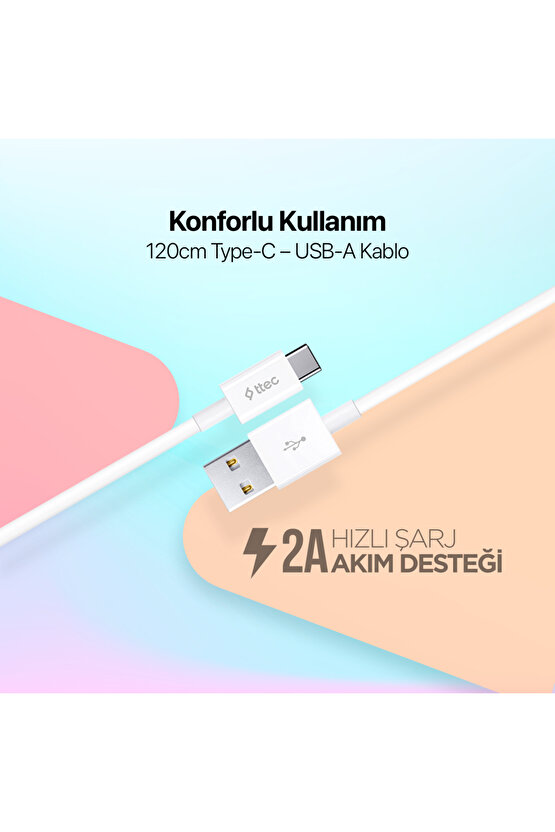 Usb-a - Usb-c Şarj Kablosu