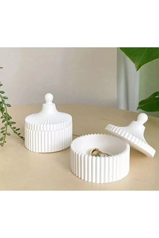 2 Adet Dekoratif Kapaklı Kutu Takı Kutusu