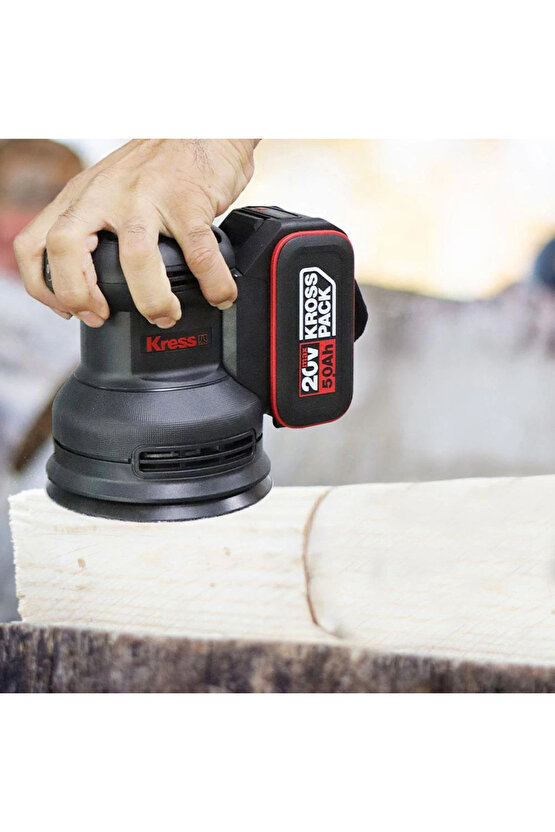 KUD20.9 20Volt 125mm Kömürsüz Profesyonel Devir Ayarlı Eksantrik Zımpara (Akü Dahil Değildir)