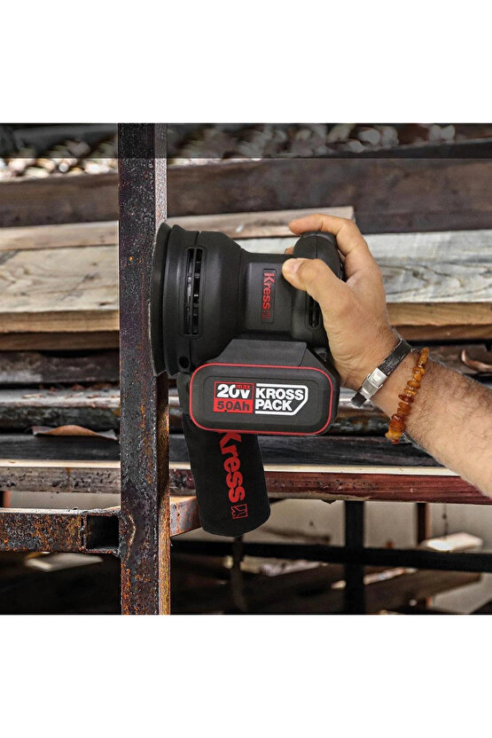 KUD20.9 20Volt 125mm Kömürsüz Profesyonel Devir Ayarlı Eksantrik Zımpara (Akü Dahil Değildir)