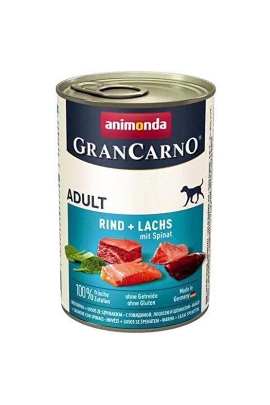 Gran Carno Sığır Etli ve Ispanaklı Yetişkin Köpek Konservesi 400 Gr