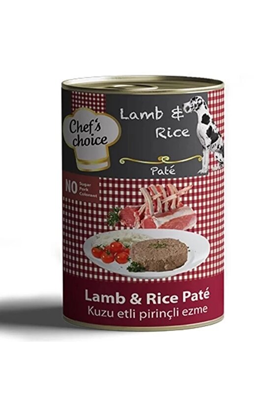 Chefs Choice Kıyılmış Kuzulu Yetişkin Köpek Konservesi 400 Gr
