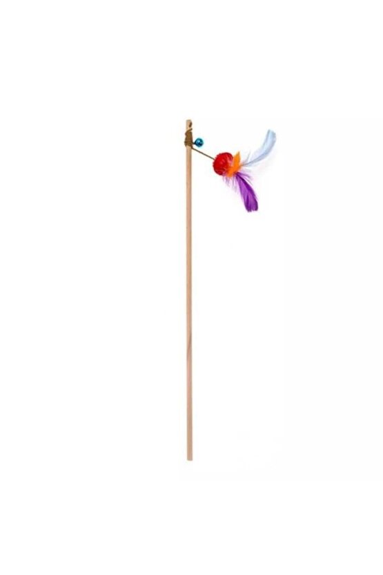 Aquael Ecomfy Toy Gaia Rod Ball Tüylü Kedi Oltası Oyuncağı 50 Cm