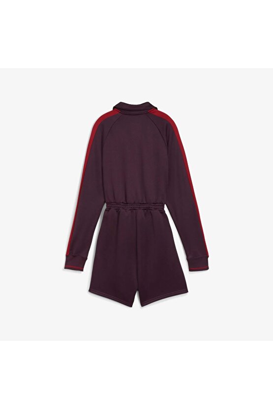 T7 Romper Kadın Mor Tulum