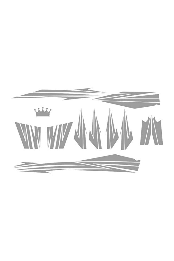 Cub Motor Cup 100 Kaporta Sticker Seti Nikel