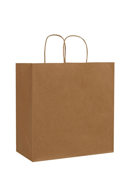 32x12x41-500 Adet Burgu Saplı Kraft Çanta